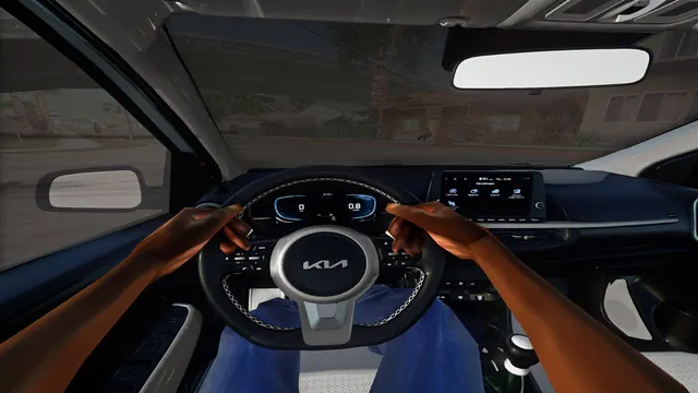 Interior from the driver's seat